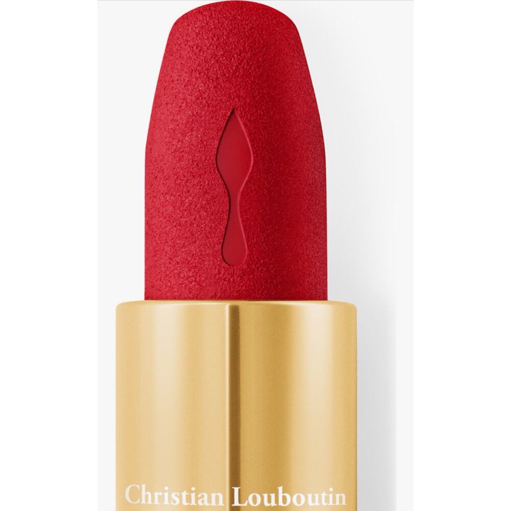 Christian Louboutin Red Dramadouce 005M Velvet Matte Lipstick - Picture 2 of 11
